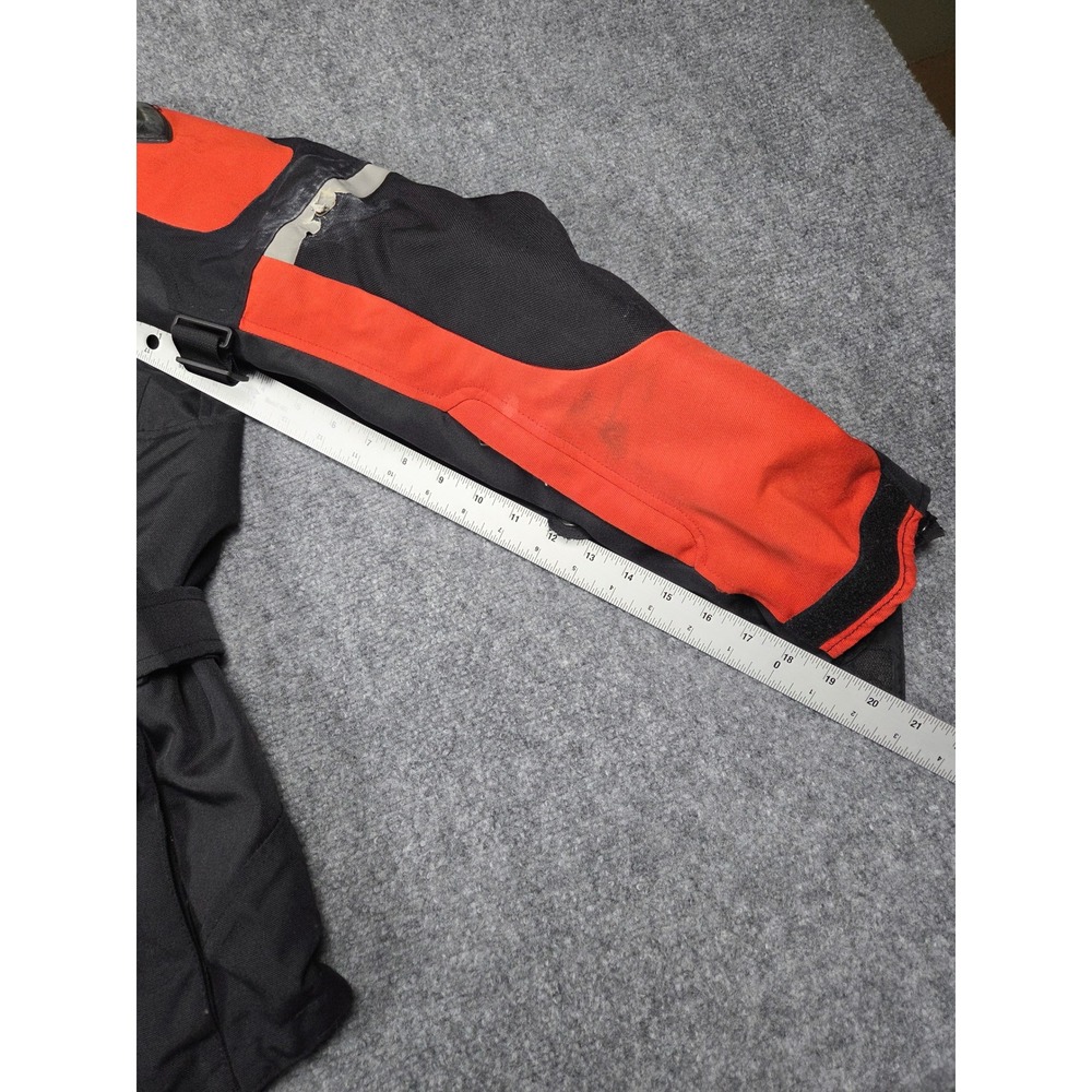 REV'IT! Motorcycle Jacket Men M Black Red Engineered Skin Textile Touring Coat - Picture 5 of 15
